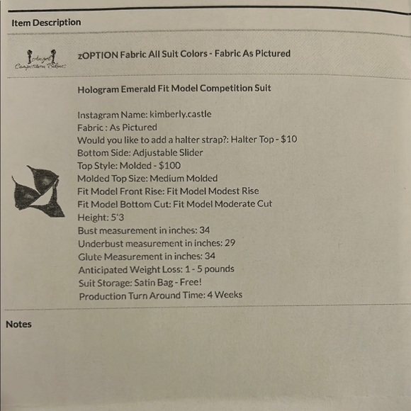 Emerald Green Bikini NPC Fit Model - Picture 8 of 8